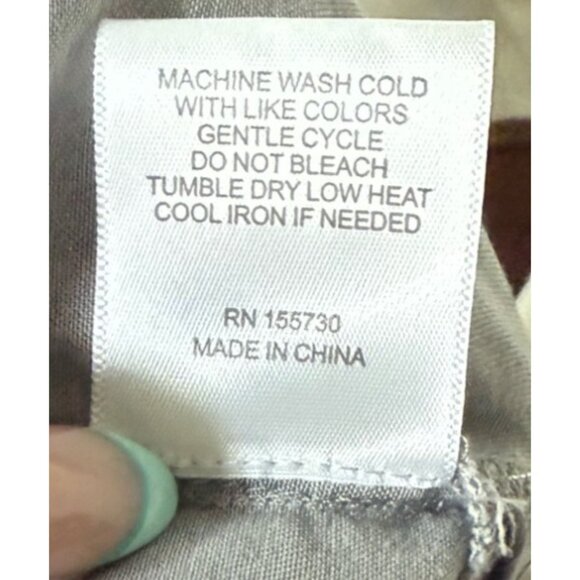 Jane + Delancey Womens Gray Button-Up Shirt XL With Roll-Tab Sleeves - Picture 11 of 16